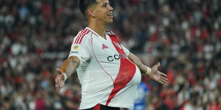 Meza metió su primer gol en River: cuánto llevaba sin convertir en el fútbol argentino