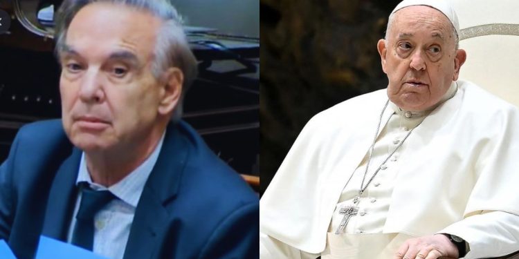 Pichetto salió con los botines de punta contra el Papa Francisco: aseguró que su agenda “le hace un daño increíble a la Argentina