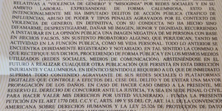 Santa Rosa: el marido de Flor Destéfanis intimó a Débora Quiroga para que no hablar más sobre él
