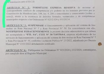 Tras fuertes cuestionamientos, Flor Destéfanis se echó atrás con las fotomultas en Santa Rosa