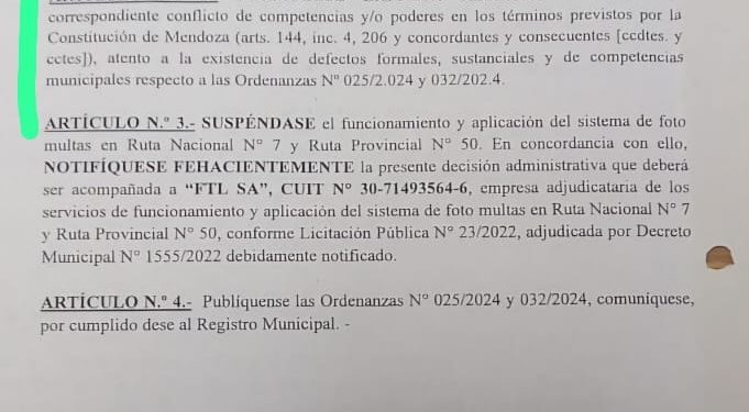 Tras fuertes cuestionamientos, Flor Destéfanis se echó atrás con las fotomultas en Santa Rosa
