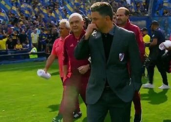 “Un tic”: la explicación de Gallardo sobre el gesto que enloqueció a los hinchas de River