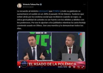 Victoria Tolosa Paz cruzó a Petri: “Se habían aumentado el sueldo y tuvieron que volver atrás por la condena social”