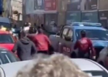 Video: represión a los hinchas de Atlanta