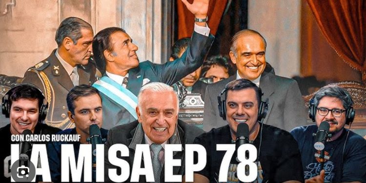 Carlos Ruckauf en La Misa con el Gordo Dan, Gordo Pablo, Tonio y Piro