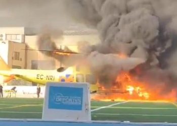 Muere el paciente del helicóptero del 061 que se incendió este verano en Cabra por un escape de oxígeno