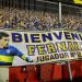 La bandera de bienvenida de la 12 para Gago