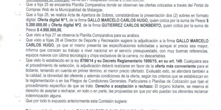 Polémica por la maratón nocturna de Malargüe: aseguran que la licitación se direccionó a favor de un proveedor