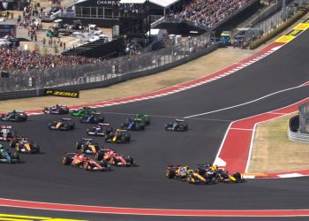 Video: la caótica e increíble largada en la F1 en Austin