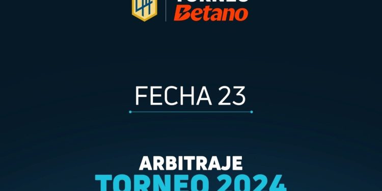 Árbitros, días y horarios de la fecha 23 de la Liga Profesional