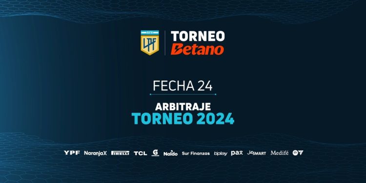 Árbitros, días y horarios de la fecha 24 de la Liga Profesional
