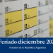 Confirmado: decretaron feriado el lunes 9 de diciembre y habrá un nuevo fin de semana largo de 3 días