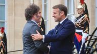 El presidente Javier Milei recibió a Emmanuel Macron en Casa Rosada