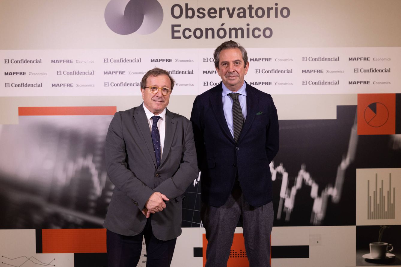 Carlos Sánchez, director adjunto de El confidencial e Íñigo Fernández de Mesa de Rothschild e IEE. 