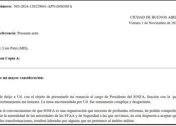 En medio de severos cuestionamientos, renunció Oscar Sagás a la obra social de las Fuerzas Armadas