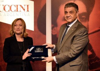 Jorge Macri entregó la Llave de la Ciudad a Giorgia Meloni