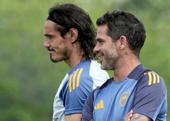 La firme decisión de Gago con Cavani para la semifinal de la Copa Argentina