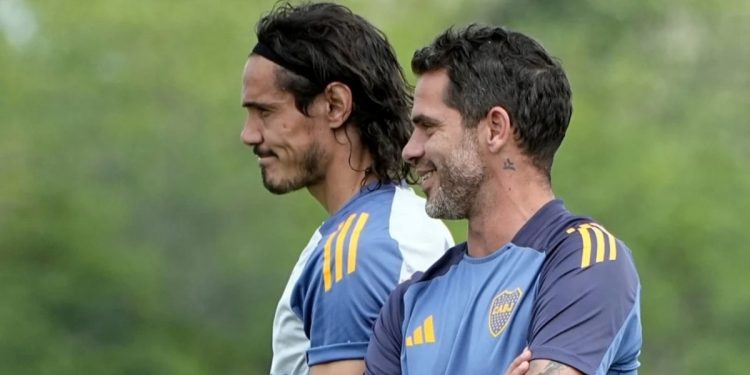 La firme decisión de Gago con Cavani para la semifinal de la Copa Argentina