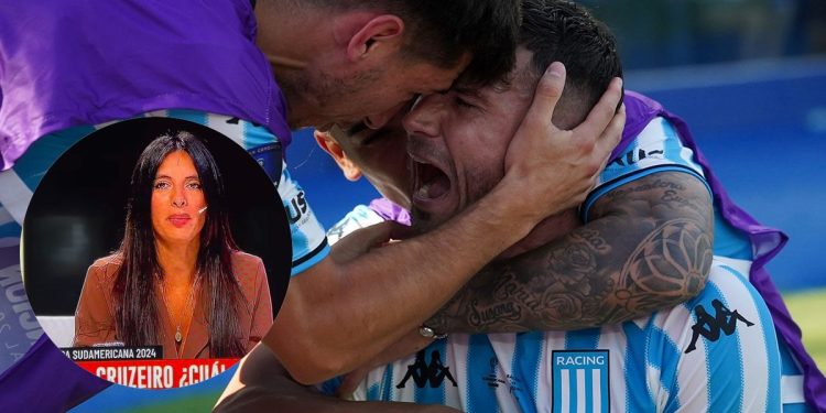 ¡La vio! La periodista pitonisa ahora le pegó en todo en Racing-Cruzeiro