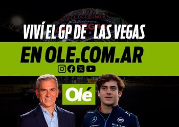 Olé y Telemétrico a full con la carrera de Colapinto en Las Vegas