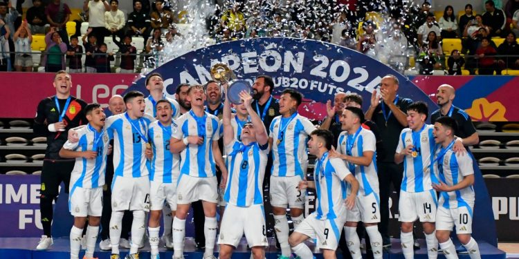 Otra coronación de gloria: Argentina se consagró campeón del Sudamericano Sub-20 de futsal