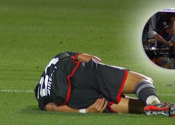 Preocupación en River: Acuña salió lesionado ante Instituto