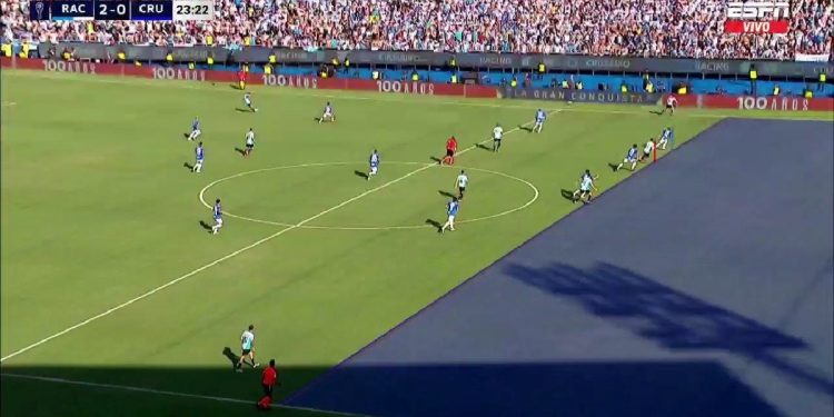 Video: el gol anulado a Racing en la final de la Copa Sudamericana