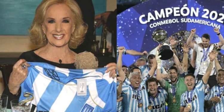 Video: el saludo de Mirtha Legrand para el plantel de Racing campeón de la Copa Sudamericana