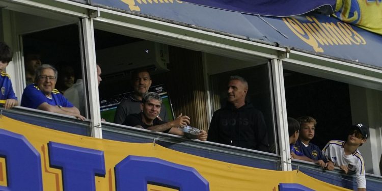 Carlos Palacios, presente en la Bombonera para ver a Boca ante Independiente