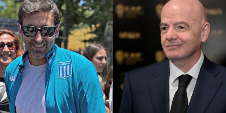 El mensaje de Gianni Infantino a Diego Milito antes de asumir como presidente de Racing