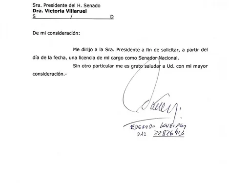 Kueider pidió licencia en el Senado mientras sigue detenido en Paraguay