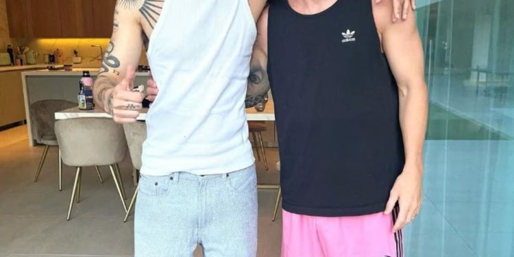 Luck Ra visitó a Leo Messi en su casa de Rosario