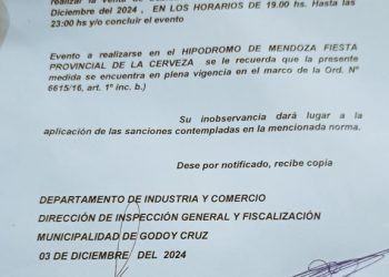 Polémica por una nota que prohíbe vender bebidas alcohólicas en las inmediaciones de la Fiesta de la Cerveza