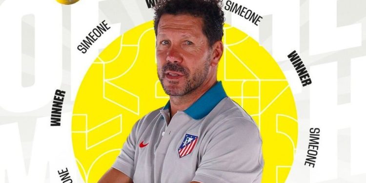 Simeone fue elegido como entrenador del mes de diciembre en La Liga