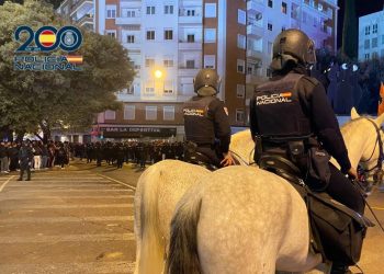 Tres detenidos en Mestalla por agredir y morder a policías nacionales tras el Valencia-Real Madrid