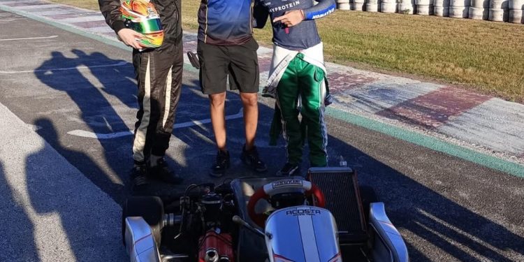 Colapinto y Bizarrap se juntaron para andar en karting en el inicio del año