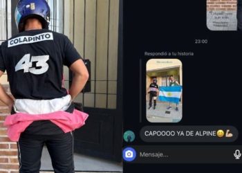 De Concordia a la Fórmula 1: un runner entrerriano se vistió de Colapinto y Franco enloqueció