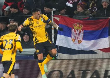 Lautaro Martínez igualó el récord de Adriano como máximo goleador del Inter en Champions