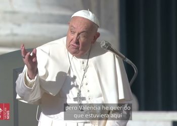 El Papa Francisco pide apoyar a la «gente rota» de Valencia tras la dana: «No podemos consolarles desde el buenismo»