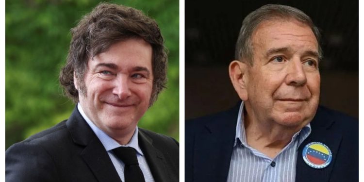 Milei recibe al Presidente electo de Venezuela, González Urrutia, en medio del conflicto por el gendarme detenido en Venezuela