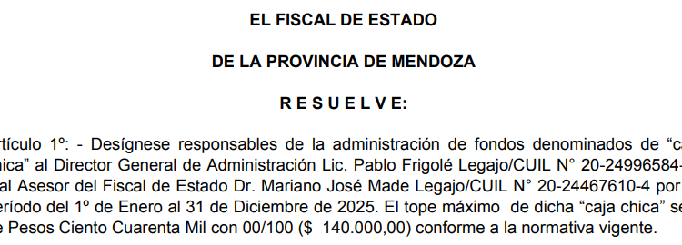 No es chiste: la Fiscalía de Estado designó a dos personas para manejar una caja de ¡$140 mil anuales!