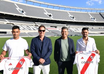Sonríe Gallardo: el Pity Martínez y Lanzini renovaron sus contratos con River