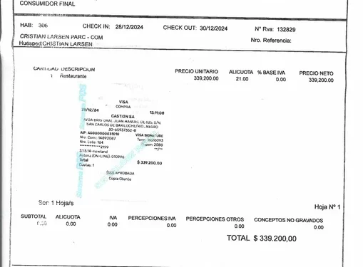 Un funcionario de Milei gastó casi $400.000 en un “almuerzo de trabajo”