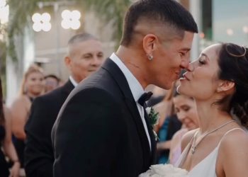 Video: las primeras imágenes del casamiento de Marcos Rojo, sus votos y los jugadores de Boca bailando