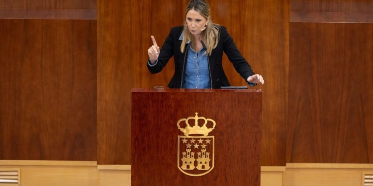 Mar Espinar, portavoz del PSOE en la Asamblea de Madrid: objetivo, echarse al barro contra Ayuso