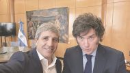 Caputo pone "las manos en el fuego" por Milei y limita la discusi&oacute;n con el FMI al monto
