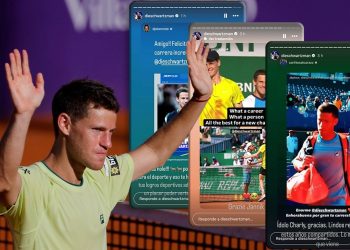 De Djokovic y Nadal a Sinner y Alcaraz: los tenistas que le dedicaron un mensaje a Schwartzman por su retiro