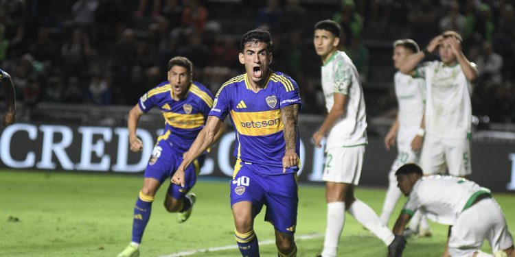 Di Lollo, tras su primer gol en Boca: “Muy feliz, ahora a pensar en la Copa”