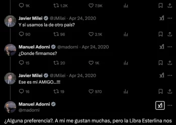 El día que Manuel Adorni le pidió a Javier Milei que la libra sea la moneda de Argentina