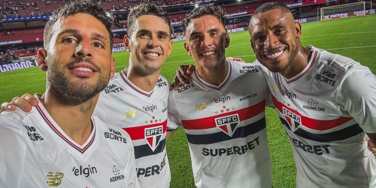 El primer gol de Enzo Díaz en Brasil con la camiseta del San Pablo